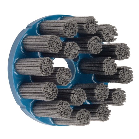 WEILER 3-1/2" Nylox Disc Brush Rectangular Filament 80SC Fill 7/8" Arbor Hole 85806